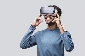 person using a VR headset